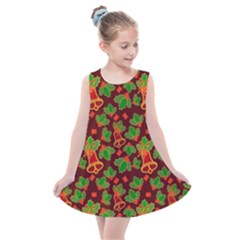 Christmas Wrapping Paper Kids  Summer Dress by Pakjumat