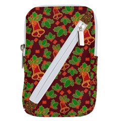 Christmas Wrapping Paper Belt Pouch Bag (large) by Pakjumat