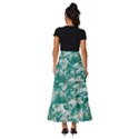 Blue Ocean Waves 2 Tiered Ruffle Maxi Skirt View4