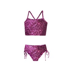 Pink Glitter Girls  Tankini Swimsuit by Amaryn4rt