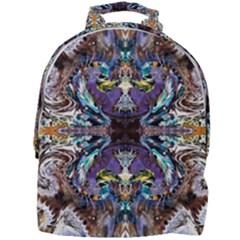  Violet Symmetry Mini Full Print Backpack by kaleidomarblingart