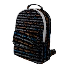 Close Up Code Coding Computer Flap Pocket Backpack (large) by Amaryn4rt