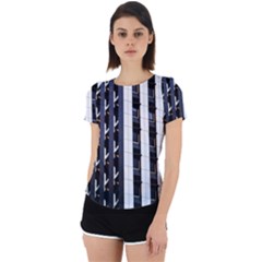 Architecture-building-pattern Back Cut Out Sport T-shirt by Amaryn4rt