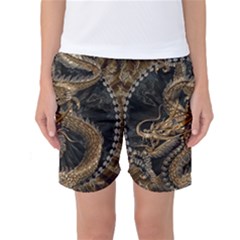 Dragon Pentagram Women s Basketball Shorts by Amaryn4rt