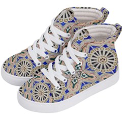 Ceramic-portugal-tiles-wall- Kids  Hi-top Skate Sneakers by Amaryn4rt