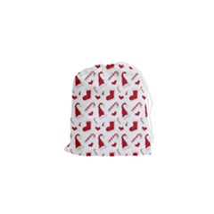 Christmas Template Advent Cap Drawstring Pouch (xs) by Amaryn4rt