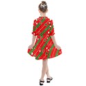 Christmas-paper-star-texture     - Kids  All Frills Chiffon Dress View2