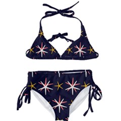 Sea-stars-pattern-sea-texture Kids  Classic Bikini Set by Amaryn4rt