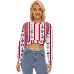Nautical-papers-nautical-background Lightweight Long Sleeve Sweatshirt by Amaryn4rt
