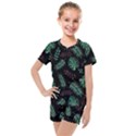 Memphis-seamless-patterns-abstract-jumble-textures Kids  Mesh T-Shirt and Shorts Set View1