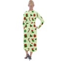 Festive Background Holiday Background Velvet Maxi Wrap Dress View2