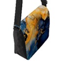 Abstract Marble Design Background Flap Closure Messenger Bag (S) View2
