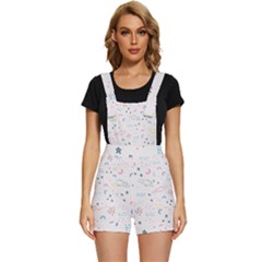 Spaceship Pattern Star Short Overalls by Pakjumat