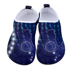 Continents Stars Networks Internet Men s Sock-style Water Shoes by Pakjumat