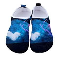 Trees Surreal Universe Silhouette Kids  Sock-style Water Shoes by Pakjumat