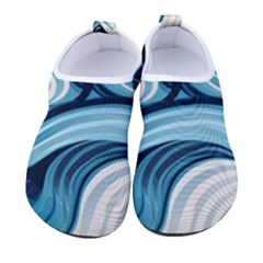 Pattern Ocean Waves Arctic Ocean Blue Nature Sea Women s Sock-style Water Shoes by Pakjumat