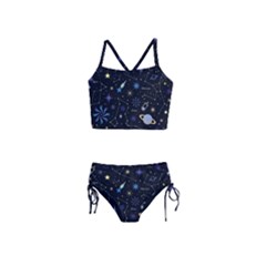 Starry Night  Space Constellations  Stars  Galaxy  Universe Graphic  Illustration Girls  Tankini Swimsuit by Pakjumat