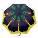 Rocket Halftone Astrology Astronaut Folding Umbrellas View1