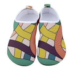 Snake Stripes Intertwined Abstract Men s Sock-style Water Shoes