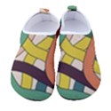 Snake Stripes Intertwined Abstract Men s Sock-Style Water Shoes View1