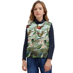 Humming Birds Trochilidae Kid s Button Up Puffer Vest	 by Pakjumat