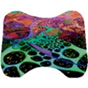 Psychedelic Blacklight Drawing Shapes Art Head Support Cushion View1