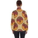 Takoyaki Food Seamless Pattern Women s High Neck Windbreaker View2