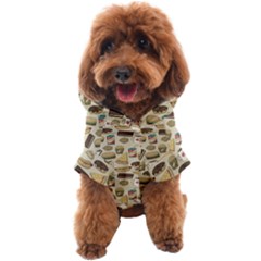 Junk Food Hipster Pattern Dog Coat by Sarkoni