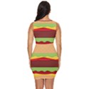 Cake Cute Burger Draped Bodycon Dress View4