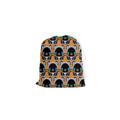 Cute Panda Drawstring Pouch (xs) by Dutashop