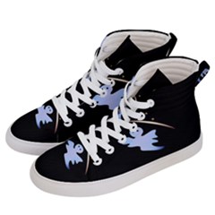 Ghost Night Night Sky Small Sweet Men s Hi-top Skate Sneakers by Amaryn4rt