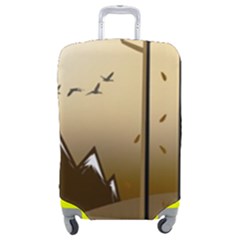 Landscape Trees Wallpaper Mountains Luggage Cover (medium) by Sarkoni