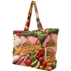 Fruit Snack Diet Bio Food Healthy Simple Shoulder Bag by Sarkoni