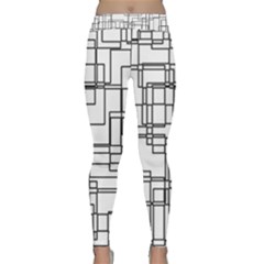 Structure Pattern Network Classic Yoga Leggings by Amaryn4rt