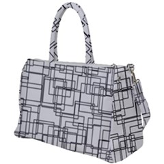 Structure Pattern Network Duffel Travel Bag by Amaryn4rt