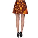 Bubbles Abstract Art Gold Golden Skater Skirt View2