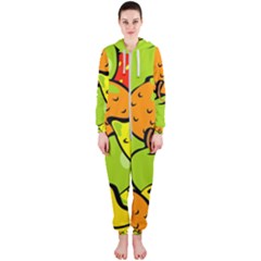 Fruit Food Wallpaper Hooded Jumpsuit (ladies) by Dutashop