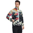 Retro Wave Kaiju Godzilla Japanese Pop Art Style Men s Bomber Jacket View2