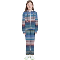 Background Horizontal Lines Kids  Tracksuit by Amaryn4rt