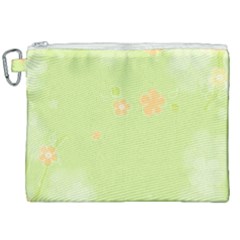 Aniseed Green Vintage Background Canvas Cosmetic Bag (xxl) by Amaryn4rt