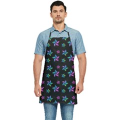 Stars Pattern Art Design Wallpaper Kitchen Apron by Ravend