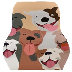 Dogs Pet Background Pack Terrier Car Seat Back Cushion  by Ravend