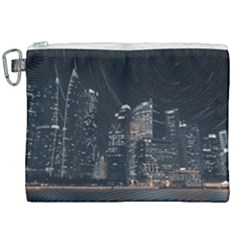 Time Lapse Photo Of City Canvas Cosmetic Bag (xxl) by Modalart