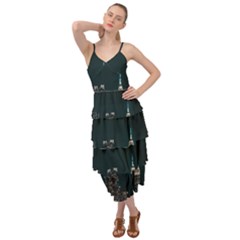 Skyline Photography Of Buildings Layered Bottom Dress by Modalart