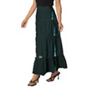 Skyline Photography Of Buildings Tiered Ruffle Maxi Skirt View2