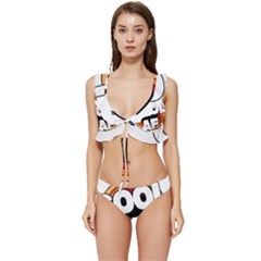 Cool Af Cool As Super Low Cut Ruffle Edge Bikini Set by Ndabl3x