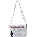 Santa Claus Cabin Hut Campfire Shoulder Bag with Back Zipper View3