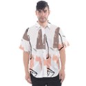 Abstract Art Design Pattern Men s Short Sleeve Shirt View1