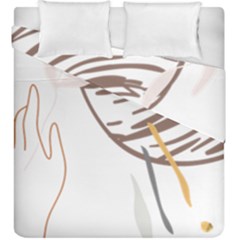 Abstract Hand Vine Lines Drawing Duvet Cover Double Side (king Size) by Ndabl3x