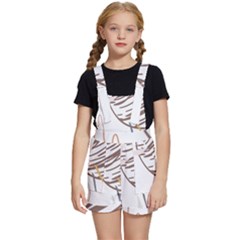 Abstract Hand Vine Lines Drawing Kids  Short Overalls by Ndabl3x